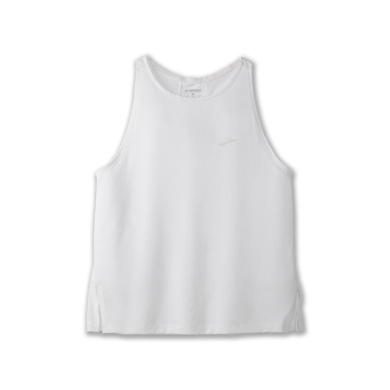 Brooks Sprint Free Breathable Running Tank Top - Women's - White (84923-IOGS)